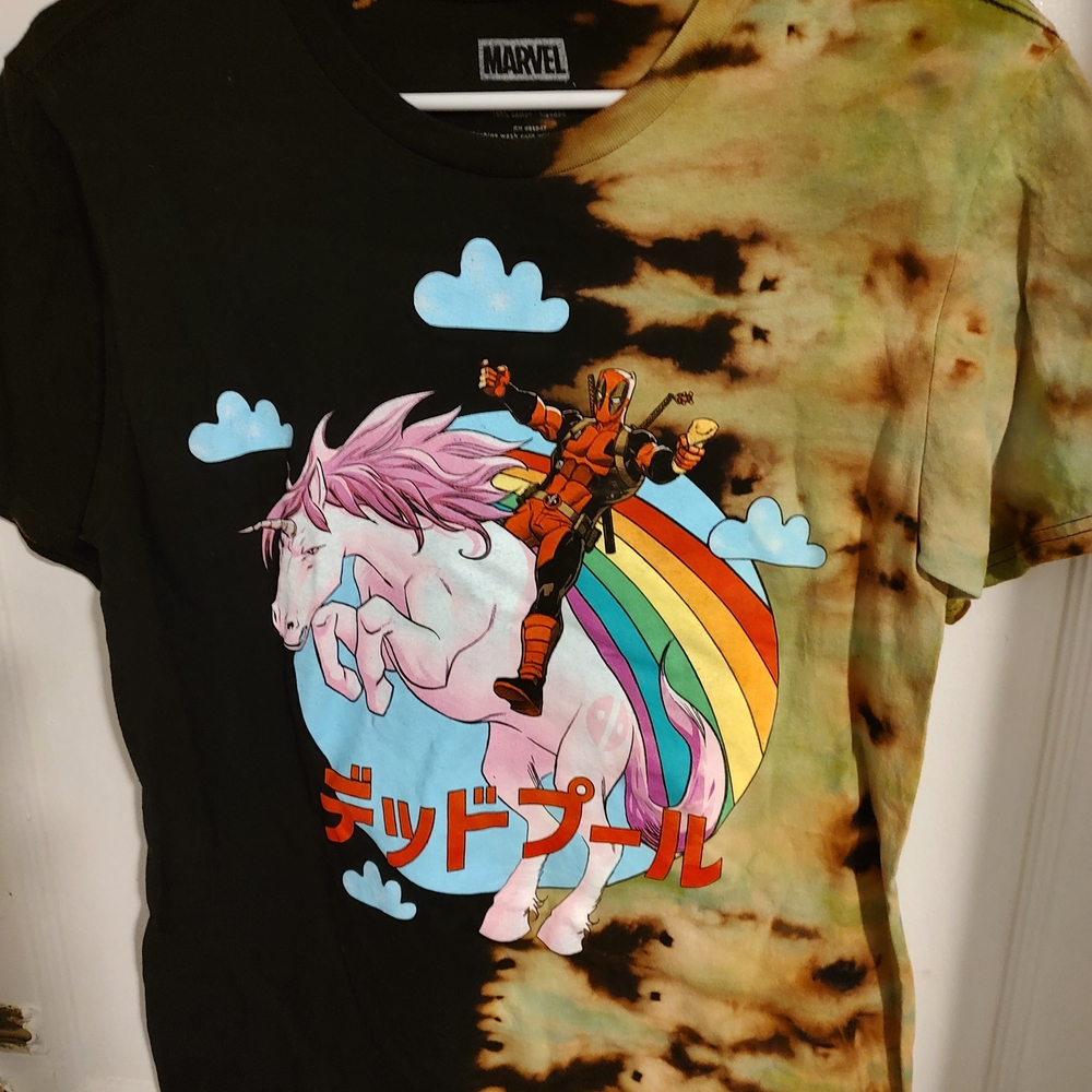 Marvel Kids Deadpool Tie-Dye Unicorn Tee